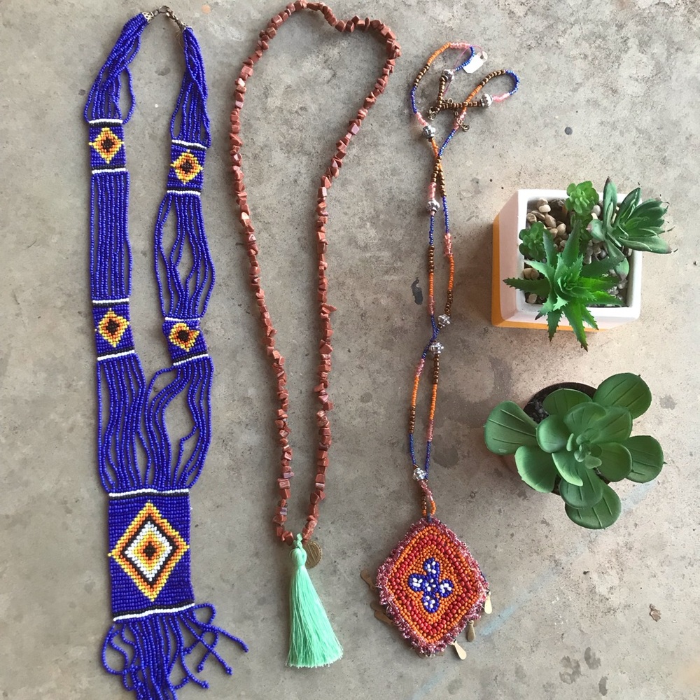 Colorful necklaces